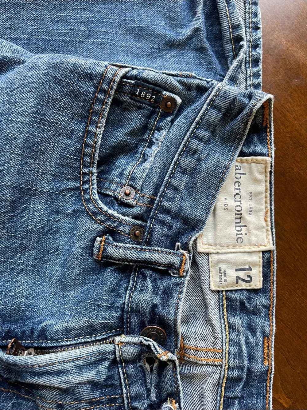 Abercrombie & Fitch Kids Blue Slim Boot Jeans